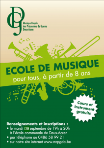 Affiche école de musique 2014-2015